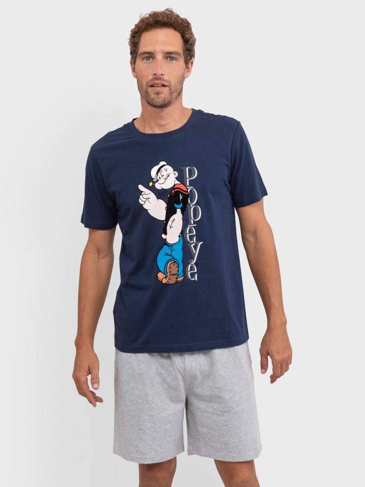 סט פיג’מה קצרה POPEYE PRINT