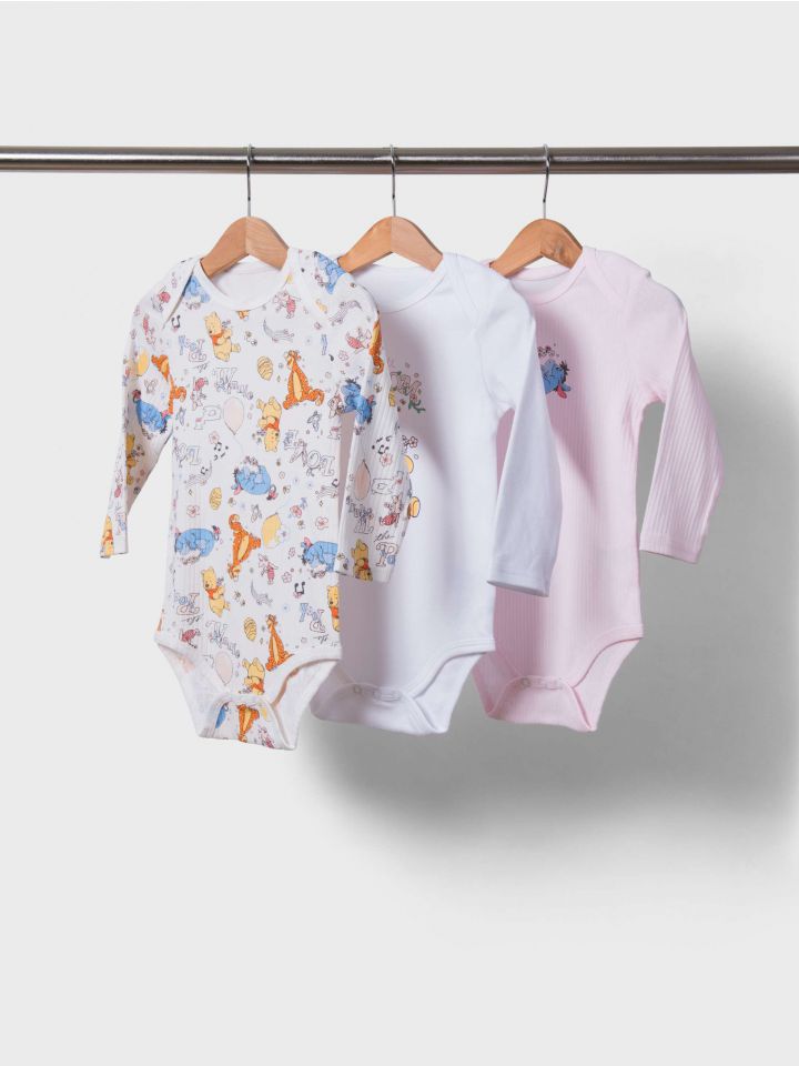 מארז 3 בגדי גוף ריב POOH