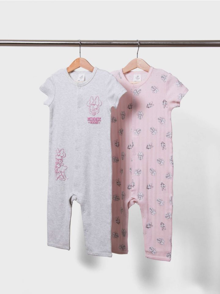 מארז 2 אוברולים קצרים MINNIE