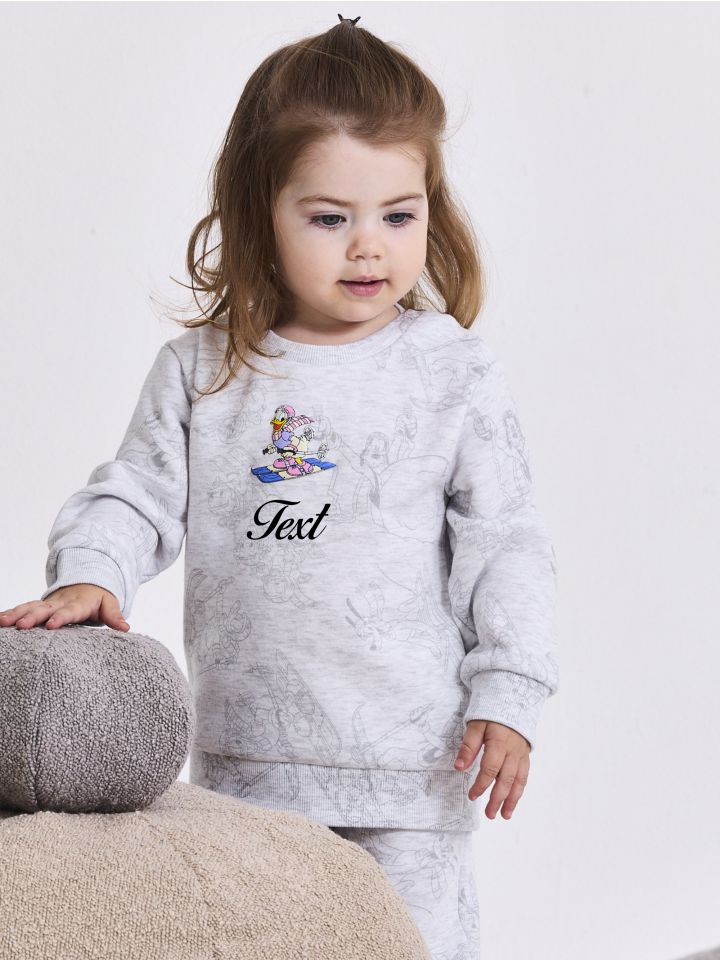 סט פיג’מה פוטר עם כיתוב אישי DAISY