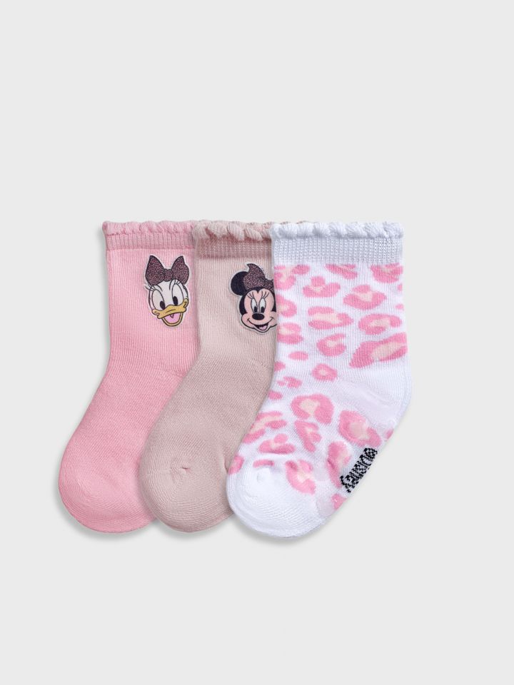 מארז 3 זוגות גרביים באורך רגיל MINNIE