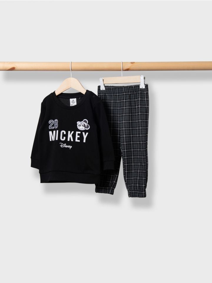 סט פיג’מה פרנץ’ טרי MICKEY