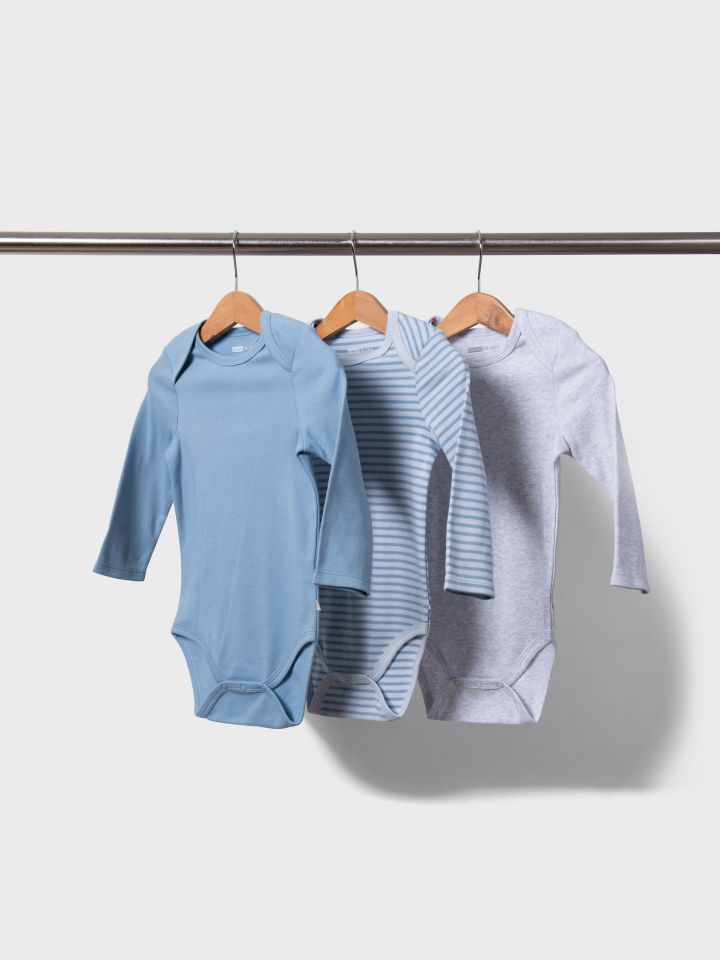 מארז 3 בגדי גוף שרוול ארוך