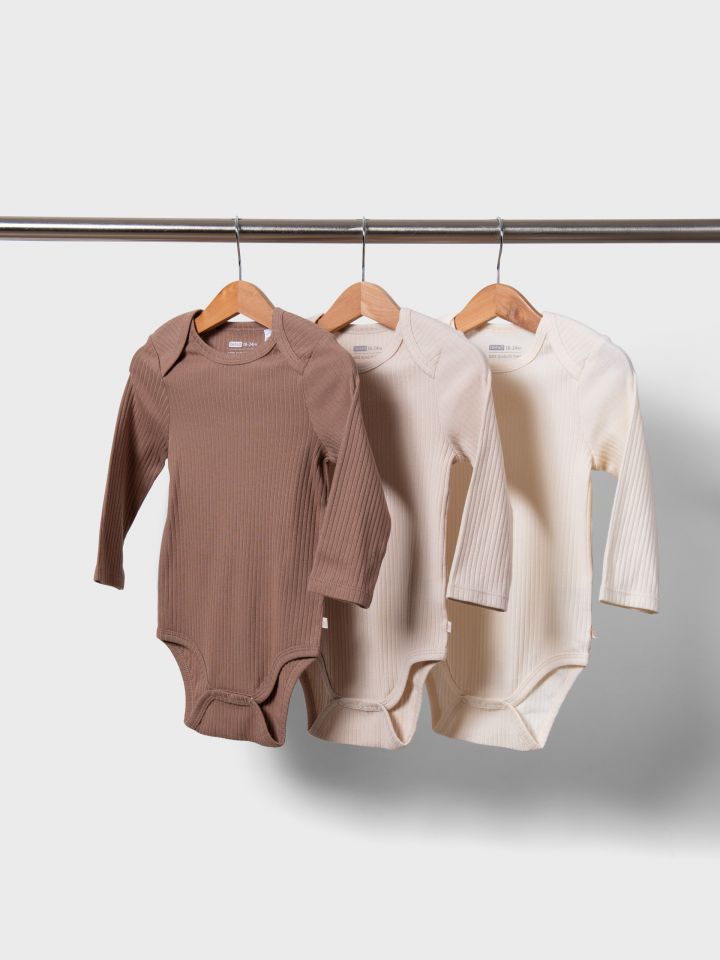 מארז 3 בגדי גוף שרוול ארוך