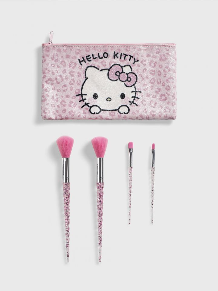 תיק ומברשות איפור HELLO KITTY