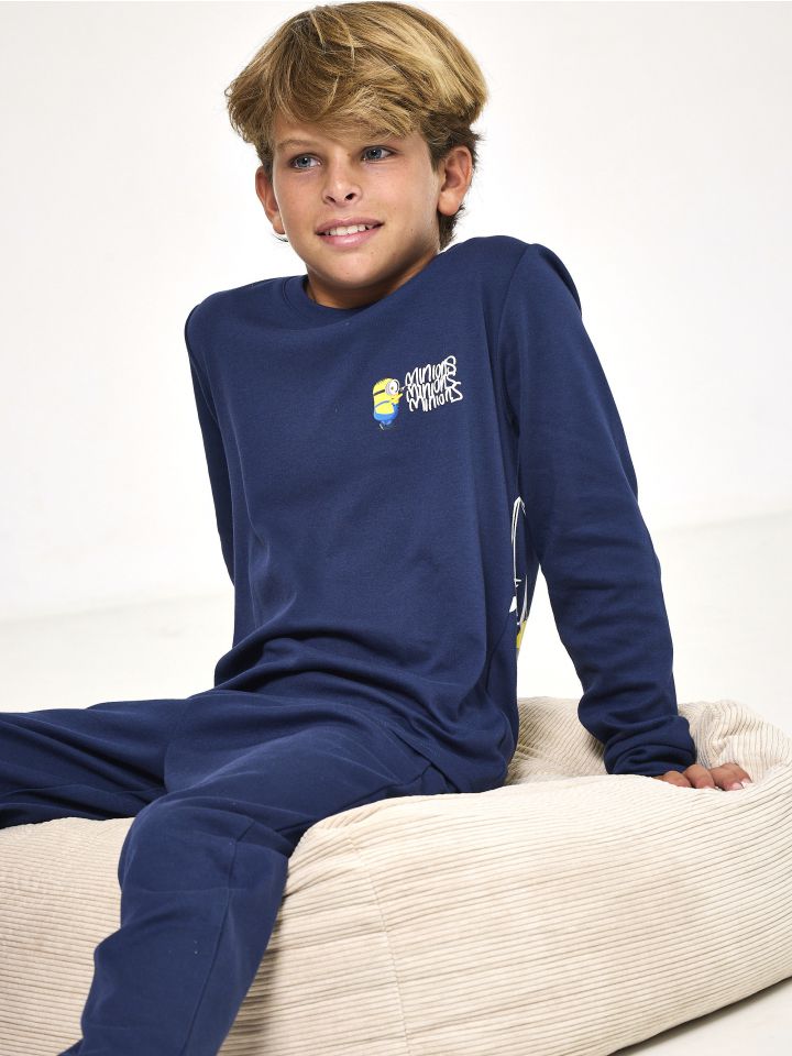 סט פיג’מה ארוכה דקה MINIONS