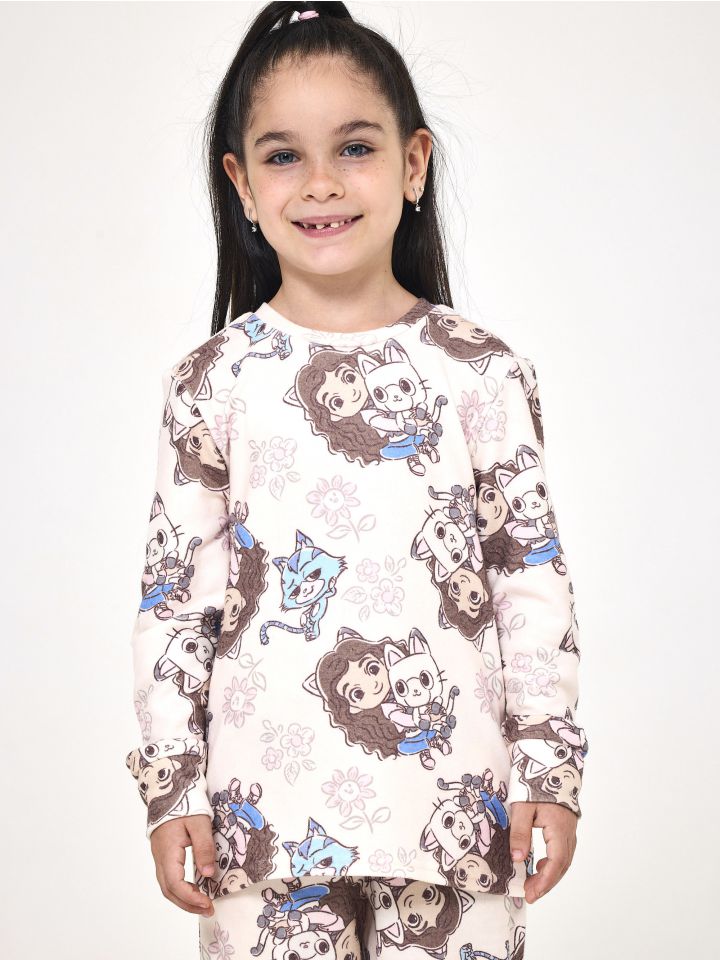 סט פיג’מה ארוכה דקה וחמה GABBY