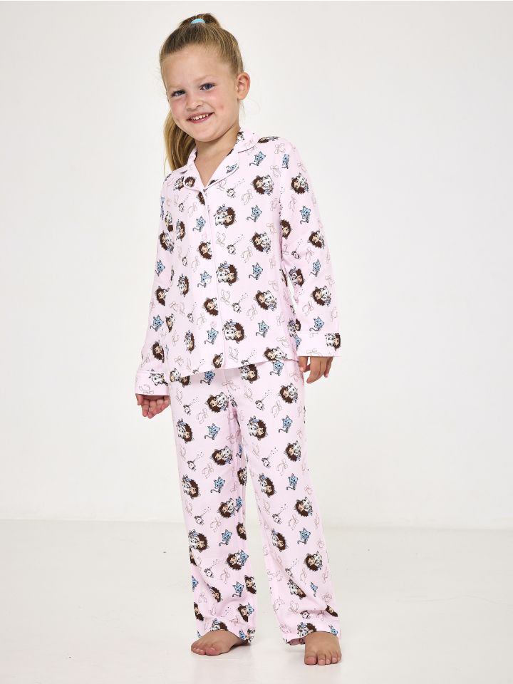 סט פיג’מה מכופתרת דקה GABBY