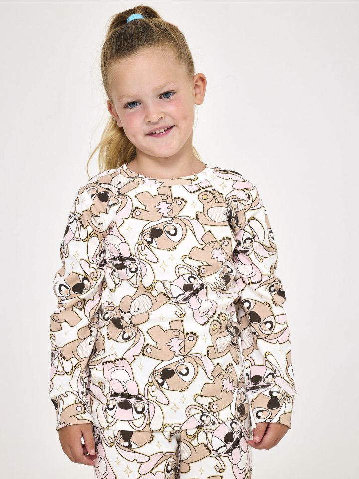 סט פיג’מה ארוכה STITCH