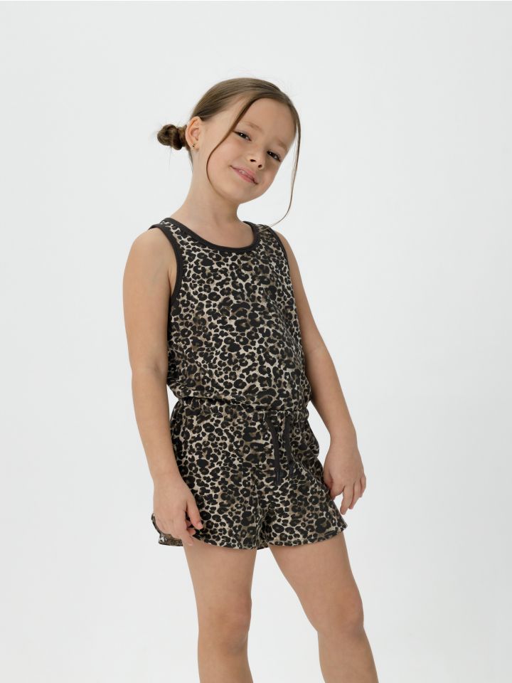 אוברול קצר פרנץ’ טרי LEOPARD