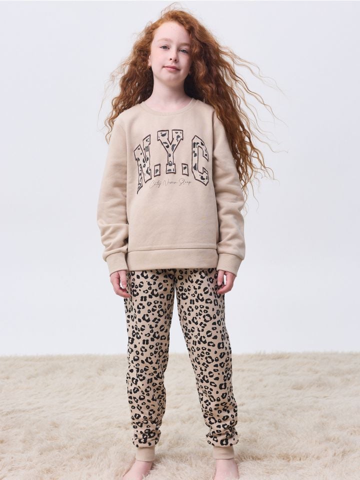 סט פיג’מה פוטר LEOPARD