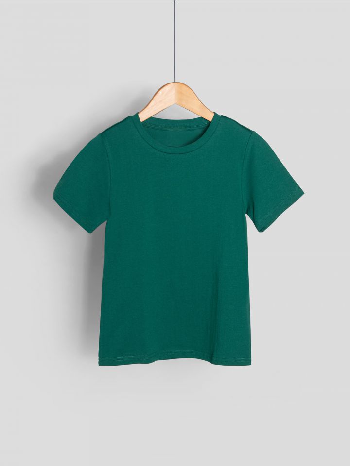 חולצה קצרה צווארון עגול לילדים