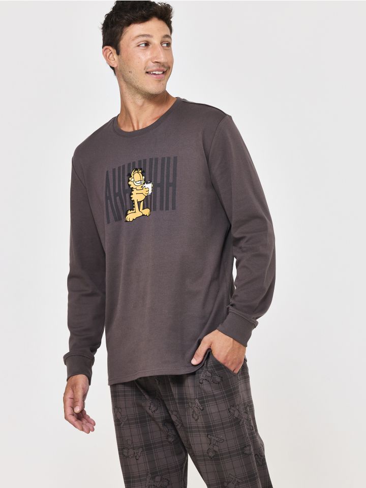 סט פיג’מה ארוכה GARFIELD