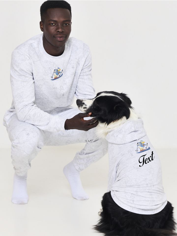 טופ עם קפוצ’ון לכלב עם כיתוב אישי DONALD