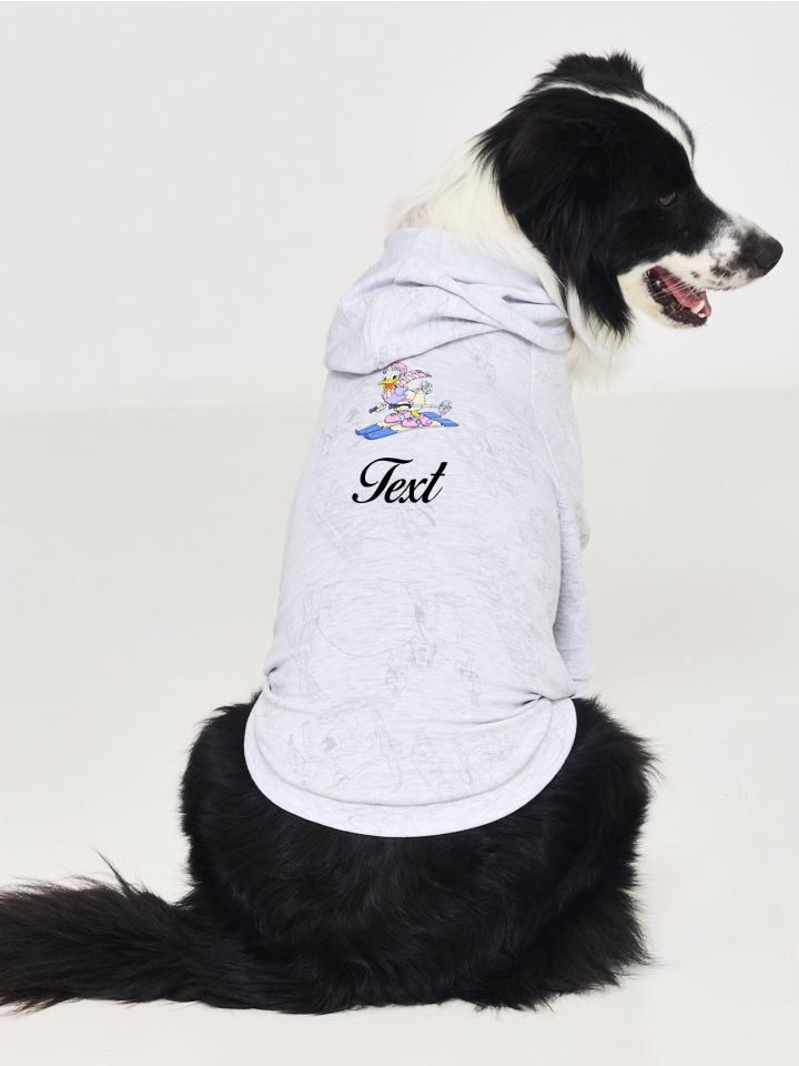 טופ עם קפוצ’ון לכלבה עם כיתוב אישי DAISY
