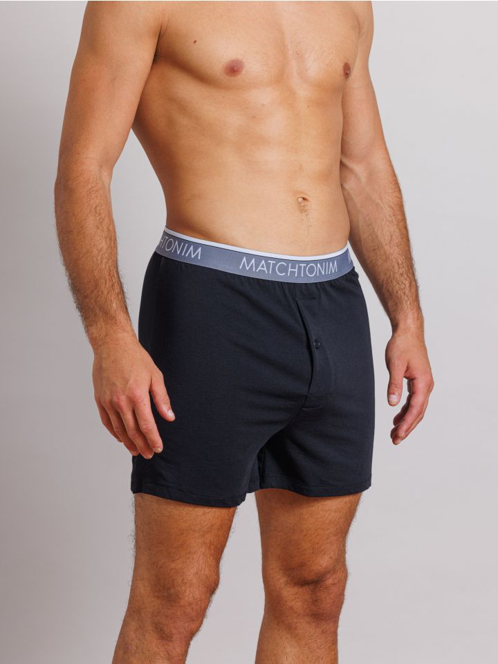 מארז 2 בוקסרים קצרים ורחבים מבד רפיברה