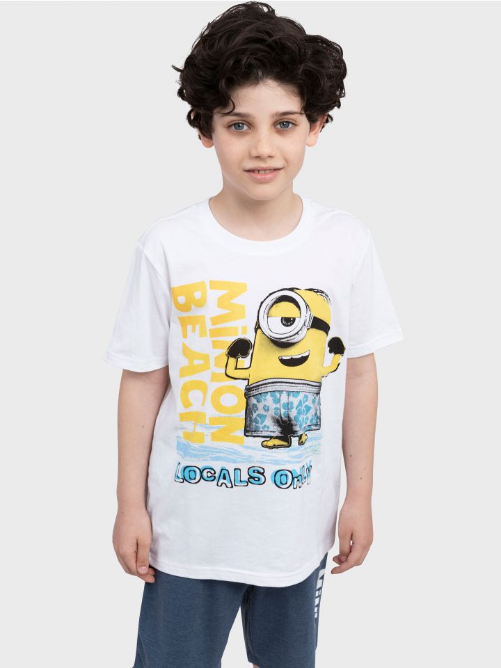 סט פיג’מה קצרה MINION BEACH