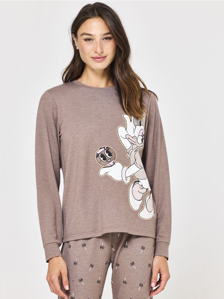 סט פיג’מה ארוכה דקה DAISY