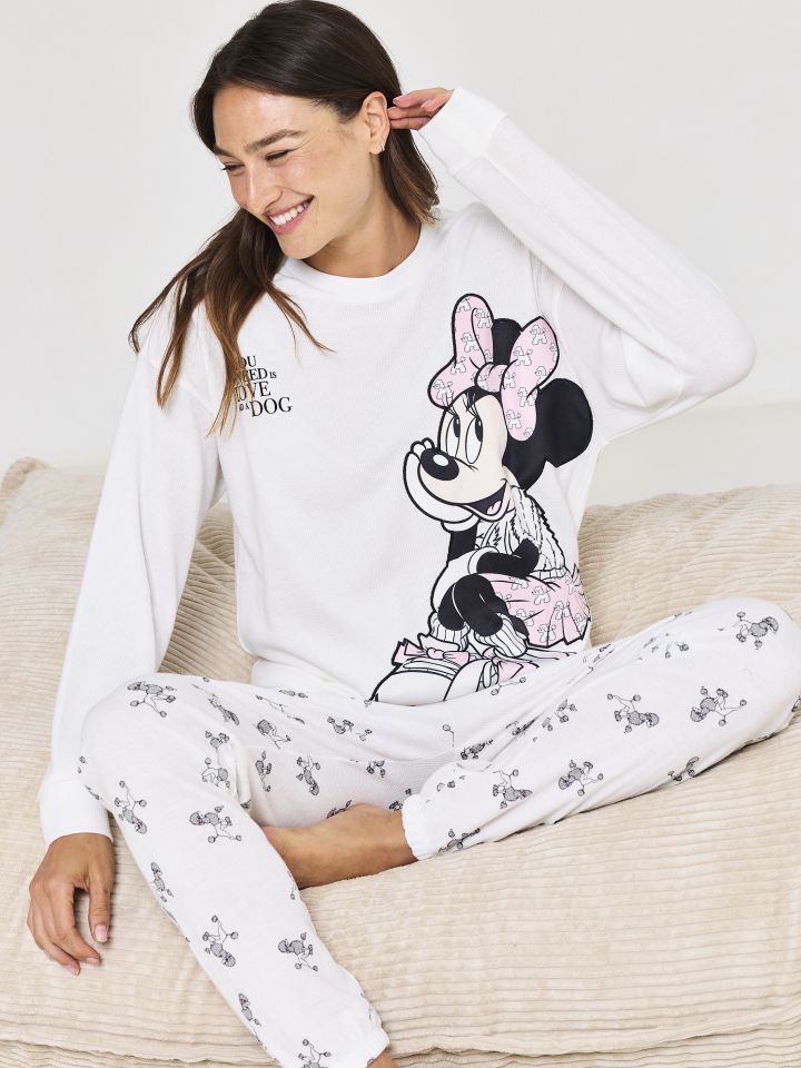 סט פיג’מה וופל MINNIE & POODLE