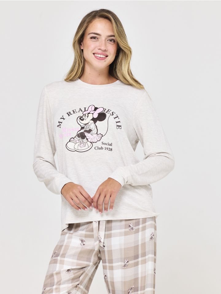 סט פיג’מה ארוכה דקה MICKEY