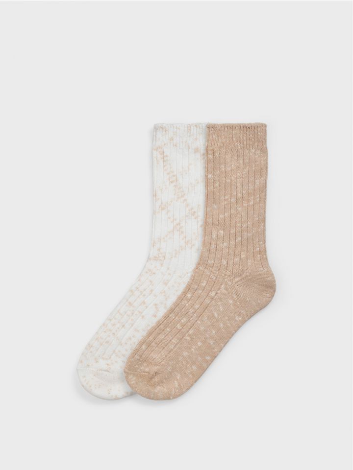 מארז 2 זוגות גרביים אורך רגיל ריב