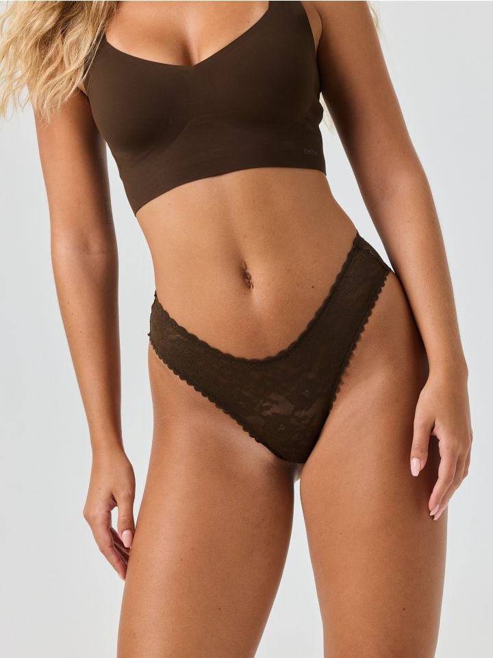 תחתוני מיני צ’יקי בשילוב תחרה 720 STRETCH