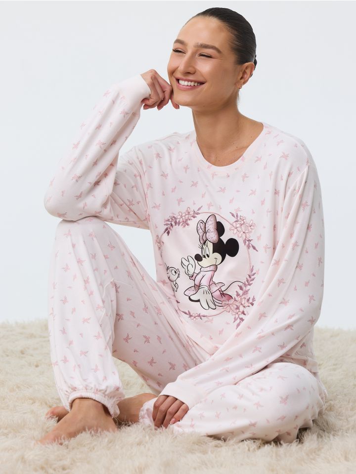 סט פיג’מה פרנץ’ טרי MINNIE