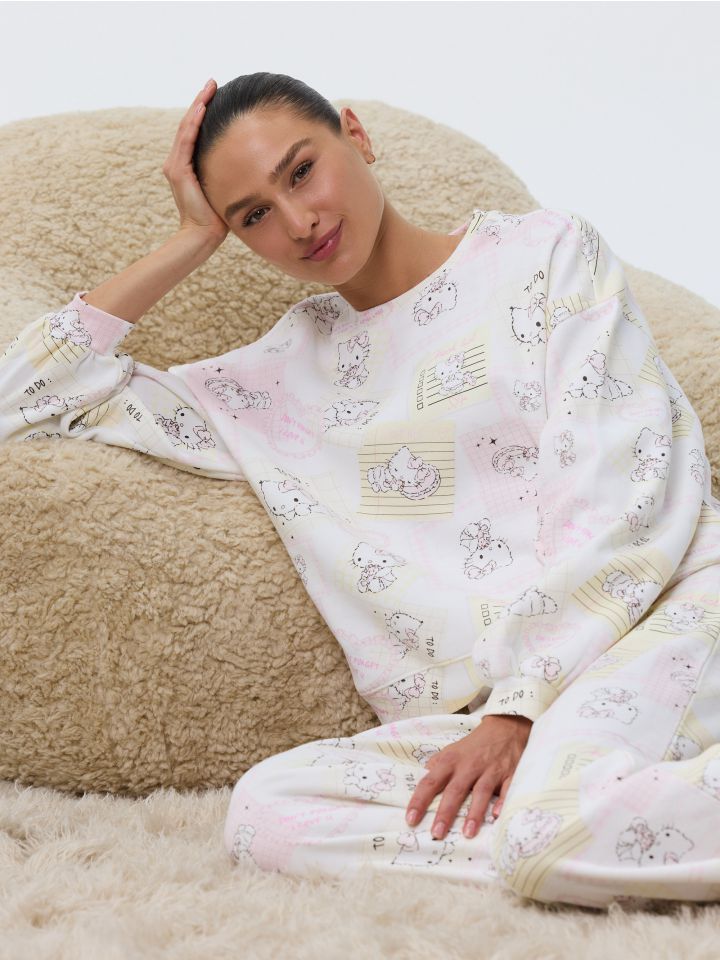 סט פיג’מה פוטר HELLO KITTY