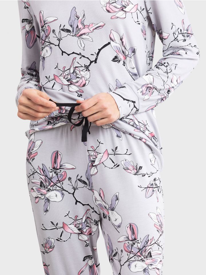 סט פיג’מה דקה FLORAL TOUCH