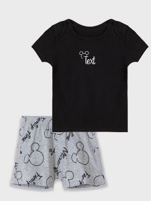 סט פיג’מה לתינוקות עם הדפסה אישית MICKEY FAMILY