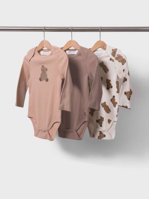 מארז 3 בגדי גוף ארוכים דקים ריב