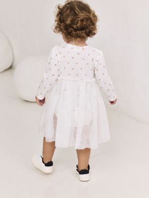 שמלת בגד גוף עם טול