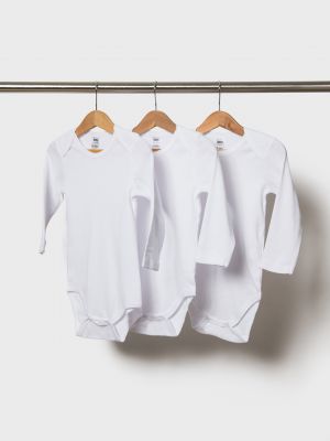 מארז 3 בגדי גוף פלנל לתינוקות