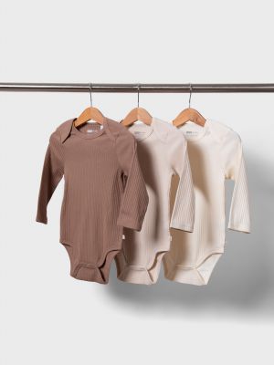 מארז 3 בגדי גוף שרוול ארוך
