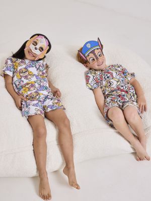 סט פיג’מה קצרה עם מסיכה PAW PATROL