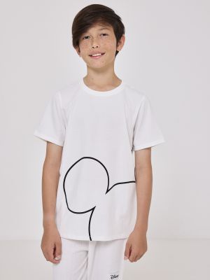 סט פיג’מה יוניסקס עם כיתוב אישי MICKEY