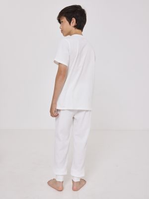 סט פיג’מה יוניסקס עם כיתוב אישי MICKEY