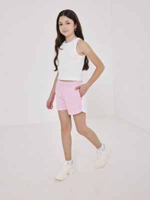 מכנסיים קצרים בשילוב בד רשת