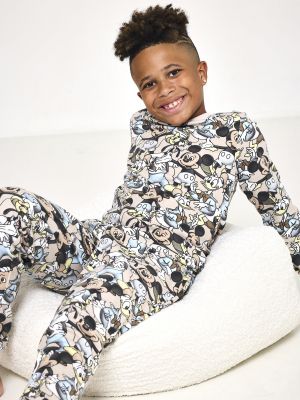 סט פיג’מה ארוכה דקה MICKEY & FRIENDS