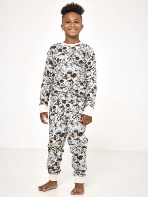 סט פיג’מה ארוכה דקה MICKEY & FRIENDS