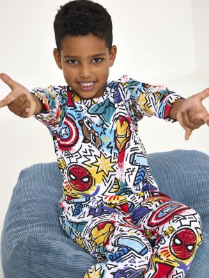 סט פיג’מה ארוכה דקה AVENGERS