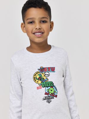 סט פיג’מה ארוכה דקה BRAWLSTARS