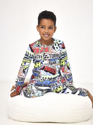 סט פיג’מה ארוכה ונעימה HOT WHEELS