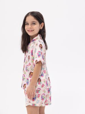 סט פיג’מה קצרה מכופתרת GABBY