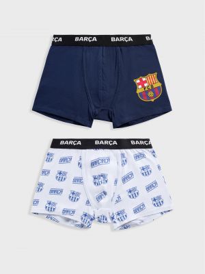 מארז 2 תחתוני בוקסר צמודים קצרים BARÇA