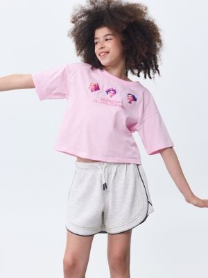 חולצת קצרה קרופ K-POP