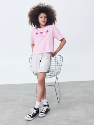 חולצת קצרה קרופ K-POP