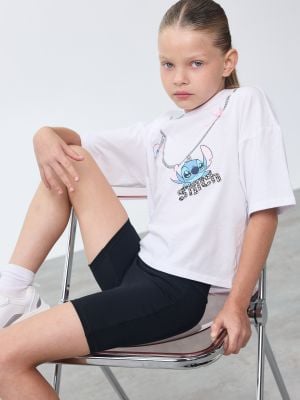 חולצה קצרה קרופ STITCH