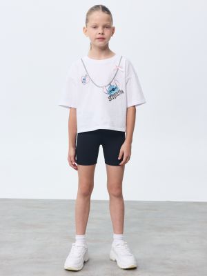 חולצה קצרה קרופ STITCH