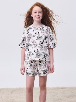 סט פיג’מה קצרה פרנץ’ טרי MINNIE